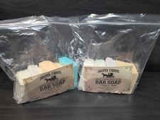 2 Bags Jasper Farms Amish Handmade Soap 10 Huge  5 oz Bars picture