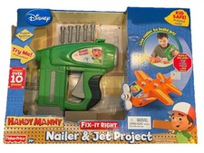 2009 Fisher Price HANDY MANNY Disney Nailer & Jet Project Toy NIB NEW OLD STOCK picture