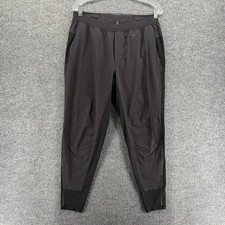Lululemon Joggers Pants Mens L Black Surge Hybrid Pant Shorter Performance Gym picture