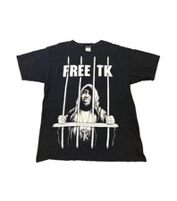 Vintage KREW Free TK Terry Kennedy Tee 2007 Skate Size Large Black Y2K Grunge picture