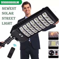 9900000LM Commercial Solar Street Light LED Outdoor Dusk to Dawn Road Area Lamp picture