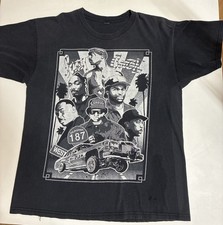 Vintage West Coast Rappers T-shirt Men Sz Med Hip Hop Rap Ice Cube Snoop Dr. Dre picture
