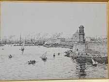 Le port de Marseille - la Joliette by Jean-Baptiste OLIVE 1848-1936 picture