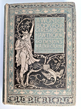 A Wonder Book Girls Boys Hawthorne Walter Crane Illus 1892 Antique picture