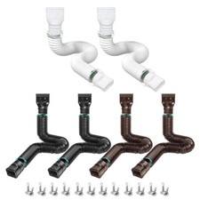 2Pack Expandable Flex Drain Downspout Extension 21-60″ Rain Pipe Spout Gutter picture
