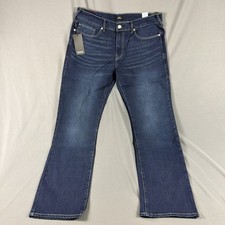 True Religion Jeans Ricky SN Flap Straight 36 x 34 Light Wintergreen MSRP $164 picture