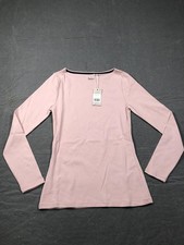 Boden T Shirt Womens S Pink Boat Neck Long Sleeve Cotton Jersey Basic Top NWT picture