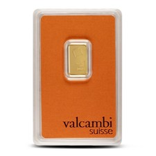 2.5 Gram Valcambi Gold Bar (New w/ Assay) picture