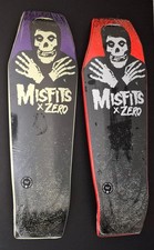 2x Zero Misfits Coffin Skateboard Decks Ltd. /100 1st Ed. Orange & GITD 9.5