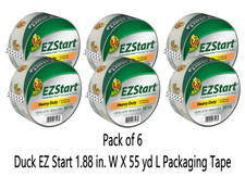 (6 Rolls) Duck EZ Start 1.88 in. W X 55 yd L Packaging Tape picture