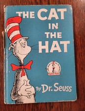 Vintage 1957 The Cat In The Hat by Dr. Suess 1st Edition Hardcover Book  picture