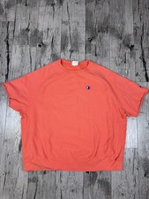 Champion Sweatshirt Mens 2XL Reverse Weave Orange Sweater Pullover Crew Neck picture
