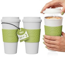 Copco Acadia 16 oz Travel Mug, Set of 3 – Insulated BPA -Green picture