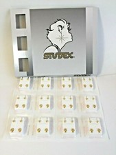 Studex Sterilized Ear Piercing Stud 4MM * Regular * Gold Plated * 12 Pairs R200Y picture