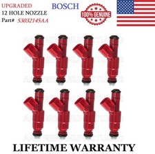 8x Fuel Injectors 2001-02 JEEP Grand Cherokee 4.7L V8 HP UPGRADE 12 Hole Nozzle picture