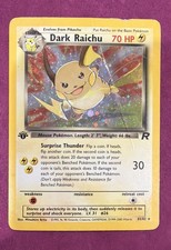 Dark Raichu 83/82 1st Edition Team Rocket Holo HP picture