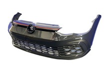 2022-2024 VOLKSWAGEN GOLF GTI OEM FRONT BUMPER COVER GRILLE W/O AUTO PARK *TEAR* picture