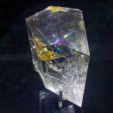 2.77LB A+ Natural Rainbow clear quartz crystal specimen decoration+stand picture