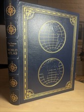 Easton Press WORLD ATLAS 1991 Leather Collector's Edition Oversized Fine picture