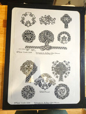 2005 Peter Coinin Tattoo Flash Sheets Celtic Irish Dragon Cross Beauty Mark Lot picture