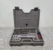 Vintage 90's Craftsman 33675 75pc Metric & SAE Combination Drive Socket Set USA picture