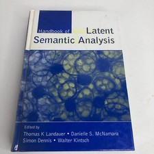 Handbook of Latent Semantic Analysis by  Thomas K. Landauer H HC Book picture