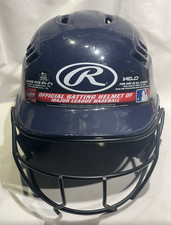 Rawlings VELO Junior Full Face Batting Helmet Face Guard Blue NOCSAE 6 3/8-7 1/8 picture