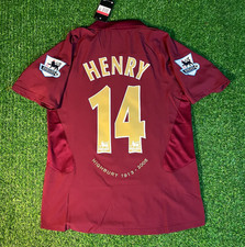 Arsenal 2005-06 Home Jersey - Short Sleeve Vintage Kit - Henry #14 picture