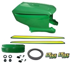 New Upper & Lower Hood/Bumper/Foam Isolator/LH&RH Stickers Fits John Deere LT155 picture