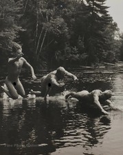 1989 Vintage BRUCE WEBER 3 Male Nude Damon Jason Christian Lake Photo Gravure picture