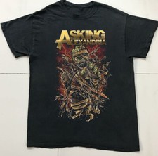 Hot Asking Alexandria Band Shirt Gift For Fans Black All Size T-Shirt UM222 picture