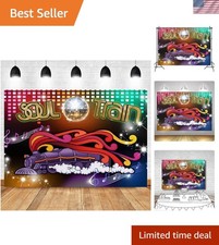 Lightweight 5x3ft Disco Theme Photography Backdrop - Perfect for Parties picture