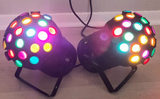 Vintage American DJ Dmx-Controlled Rotating Disco/Stage Effect Light (2 Lights) picture