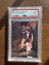 1997-98 Metal Universe Shaquille O'Neal #50 PSA 7.5 NM HOF picture