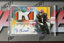2021 Origins Ja'Marr Chase GOLD RPA Rookie Patch Auto /10 RC BENGALS SEALED 🐅🐅 picture