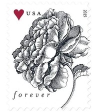 2015 Vintage Rose Pattern 100-stamp Wedding Stamp Creative stamp collectibles picture