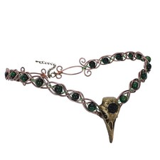CoTeeZa Viking Fairy Crow Crown - Medieval Circlet Celtic 53-62cm, Green picture