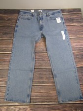 Denizen from Levis 285 Relaxed Straight Fit Mens Jeans Light Wash Blue 42x30 NWT picture