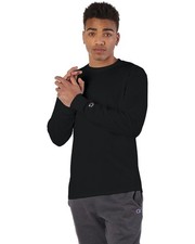 Champion CC8C Adult Taped Crewneck Long Sleeve C Logo Stylish Plain T-Shirt picture