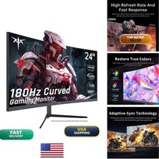 KTC 24 Inch Curved Gaming Monitor 180Hz FHD 1080P Adaptive-Sync picture