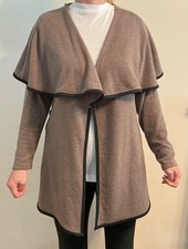 Libian Women's Beige Knit Open Front Cardigan Jacket Sweater Long Sleeve Sz.L picture