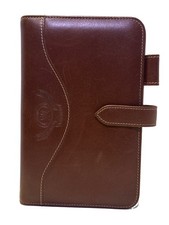 Vintage Ghurka Leather Planner 6-Ring Binder Organizer Lightly Used 7.5” x 5” picture