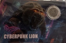 2026 Liberia Cyberpunk Lion 1/1000 oz .999 Palladium $12 Coin COA Card picture