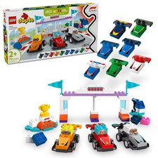 LEGO DUPLO Town F1 Team Race Cars & Drivers Building Toy for Toddlers 10445 picture