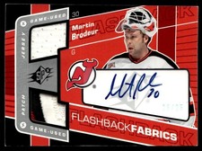 2007-08 SPx Flashback Fabrics Autograph Spectrum Martin Brodeur Auto 25/25 New picture