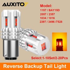 AUXITO 1157 7528 BAY15D LED Super Red Bright Brake Tail Stop Light Parking Bulbs picture
