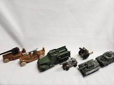 Vintage 1930’s Manoil Barclay Artillery Army Truck Lead Metal Cannon Cars picture