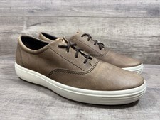 Ecco Soft 7 CVO Sneakers Shoes Leather Dark Brown Mens Size EU 45 US 11 11.5 picture