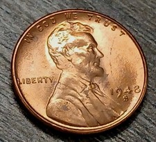 1948-S BU Lincoln Wheat Cent -  picture