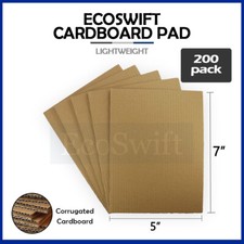 200 5x7 EcoSwift Corrugated Cardboard Pads Filler Inserts Sheet 1/8